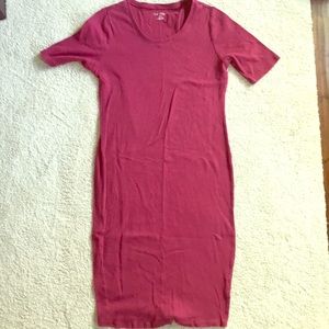 Maroon maternity dress